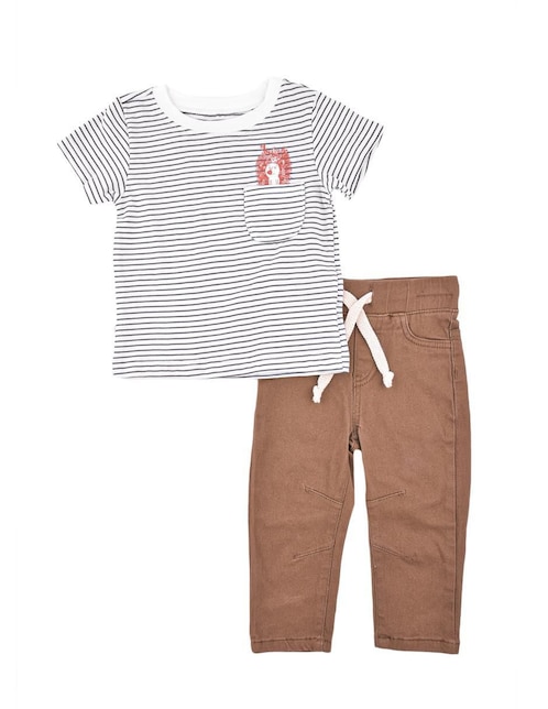 Conjunto Baby Creysi de algodón para niña