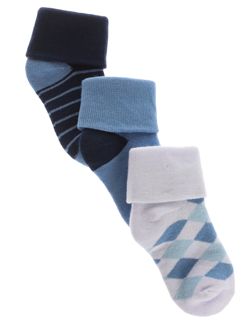 Set tin Punto Blanco de algodón para bebé niño 3 pares