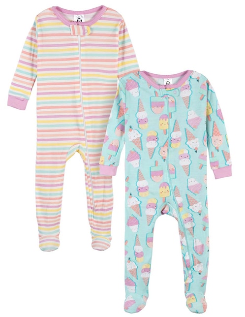 Set de mamelucos de algodón para bebé niña 1