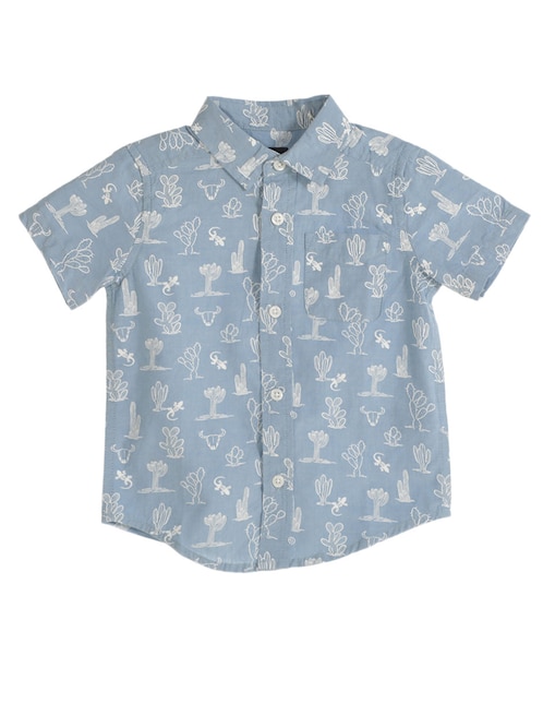 Camisa casual The Children's Place de algodón manga corta para niño