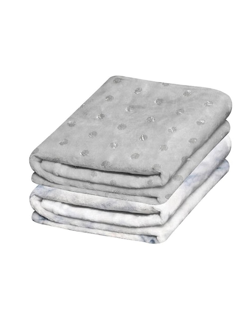 Set cobijas térmica de tejido microfibra Chiquimundo Invernal para bebé niño