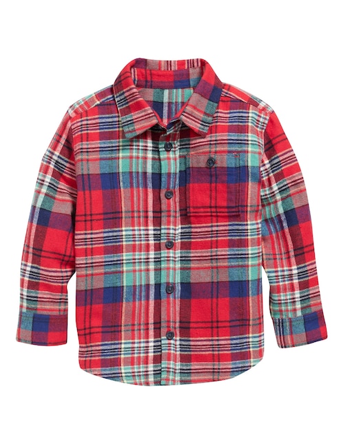 Camisa casual Old Navy  de algodón manga larga para bebé niño