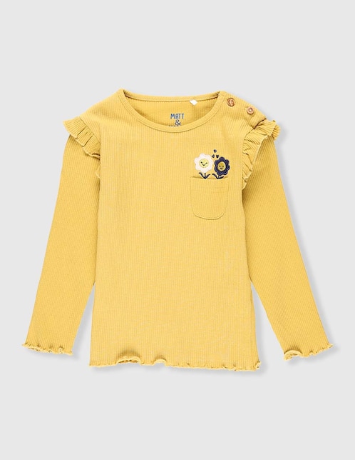 Playera manga larga para niña 1
