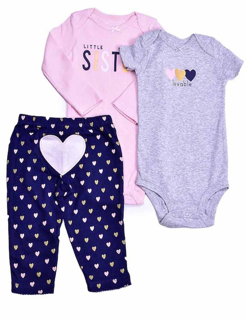 Conjunto de algodón para bebé niña 1