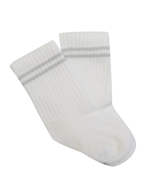 Set de calcetín antiderrapante de algodón para bebé niña 2 pares
