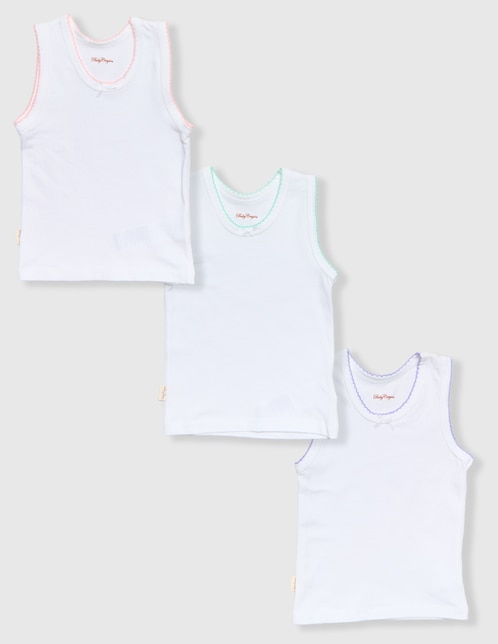 Set camiseta cuello redondo Baby Creysi Collection Picueta para bebé niña