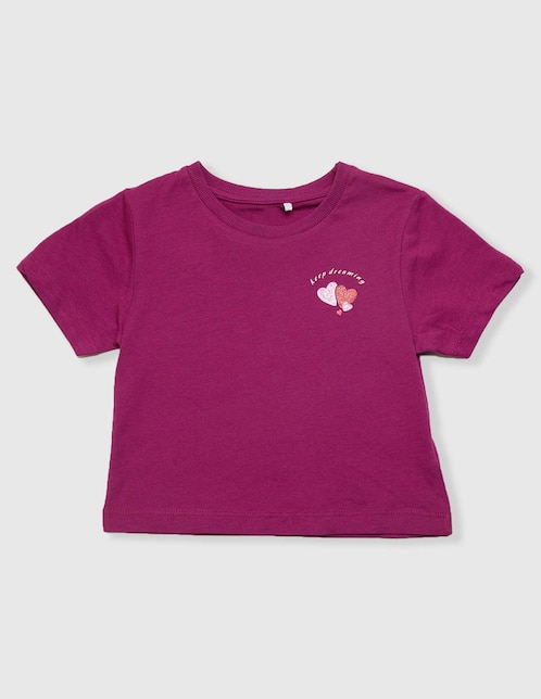 Playera Name It manga corta para niña