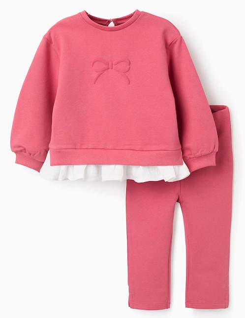 Conjunto Zippy de algodón para niña
