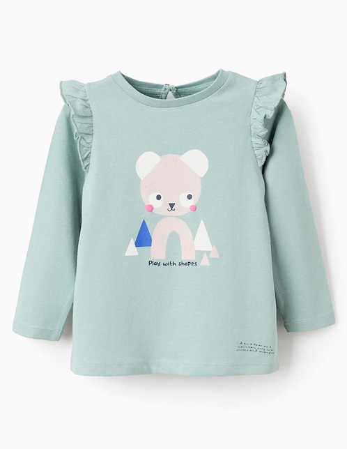Playera manga larga para niña 1