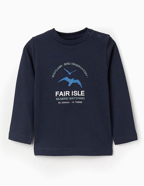 Playera manga larga para bebé niño 1