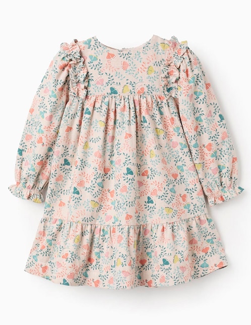 Vestido manga globo para niña 1