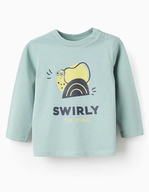 Playera manga larga para bebé unisex 1