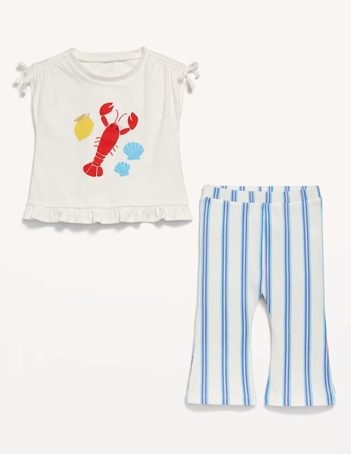 Conjunto Old Navy de algodón para niña