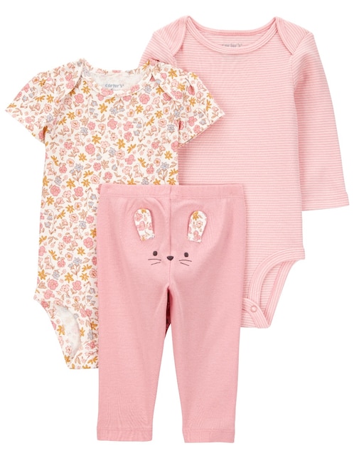 Conjunto Carter's de algodón para bebé niña