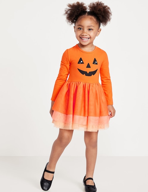 Vestido Old Navy manga regular para niña