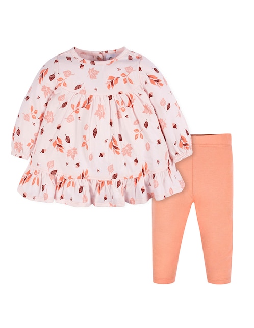 Conjunto vestido Gerber manga acampanada para niña