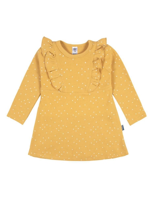 Vestido Gerber manga acampanada para niña