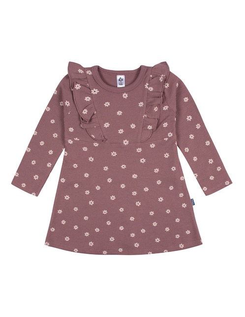 Vestido Gerber manga acampanada para niña