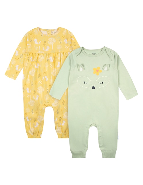 Set de mamelucos de algodón para bebé niña 1