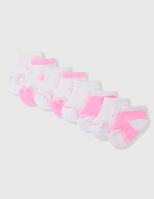 Set de calcetín Mon Caramel Basics de algodón para bebé niña 8 pares