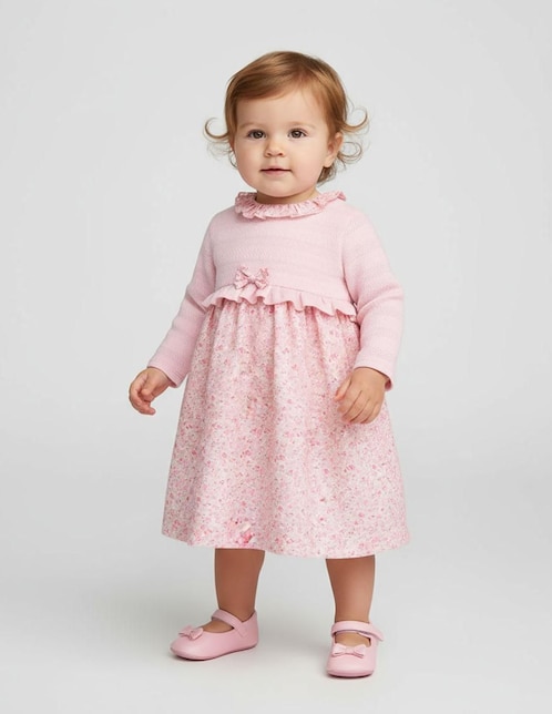 Vestido Gerat Casual manga regular para bebé niña