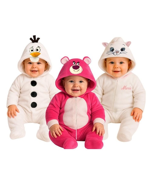 Set de mamelucos Olaf, Lotso, Marie para bebé niña 1