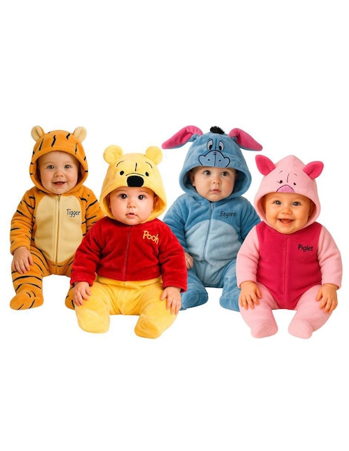 Set de mamelucos Tigger, Pooh, Igor, Piglet para bebé Set de mamelucos Tigger, Pooh, Igor, Piglet para bebé