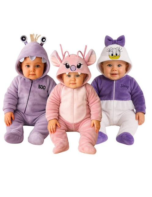 Mameluco Disney Boo, Angel y Daisy para bebé niña