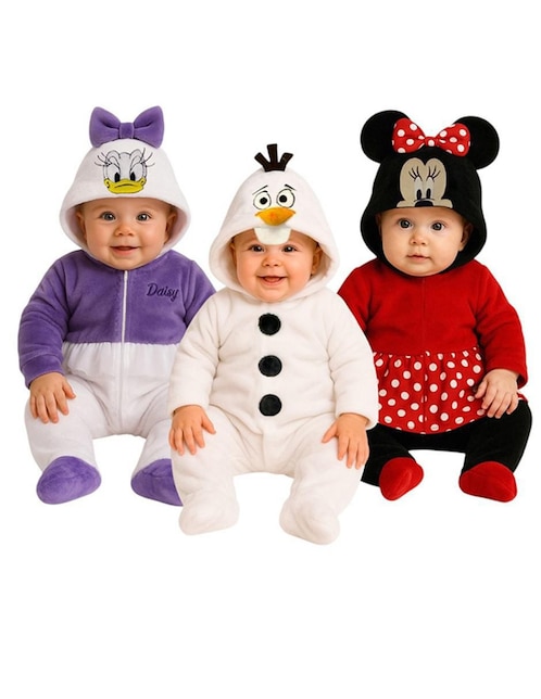 Set de mamelucos Disney Daisy, Olaf y Minnie para bebé niña