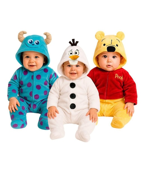 Set de mamelucos Sully, Olaf y Pooh para bebé Set de mamelucos Sully, Olaf y Pooh para bebé