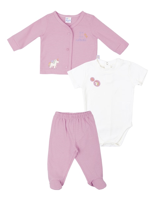 Conjunto Cao Duck de algodón para bebé niña