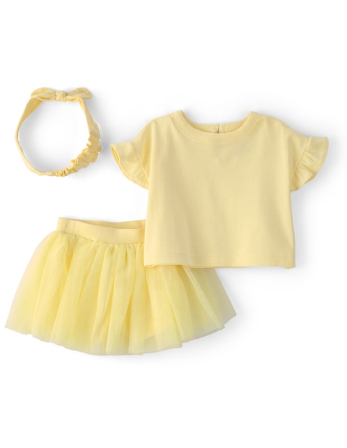 Conjunto casual de algodón para niña bebé 1