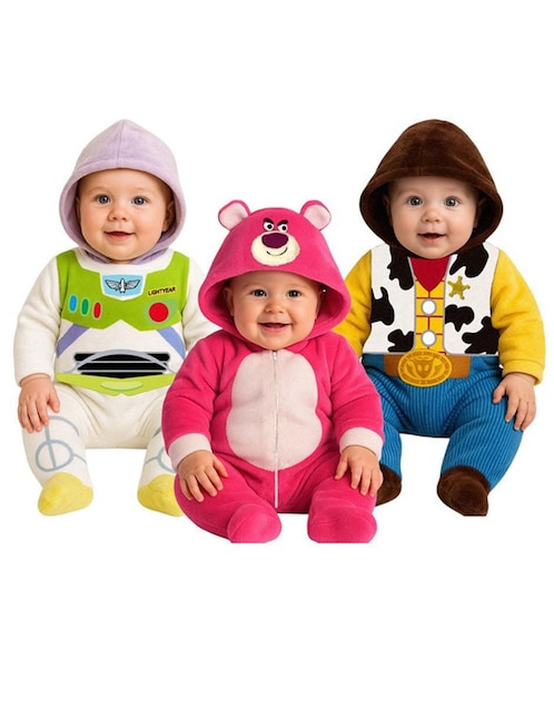 Set de mamelucos Buzz, Lotso y Woody para bebé niño Set de mamelucos Buzz, Lotso y Woody para bebé niño