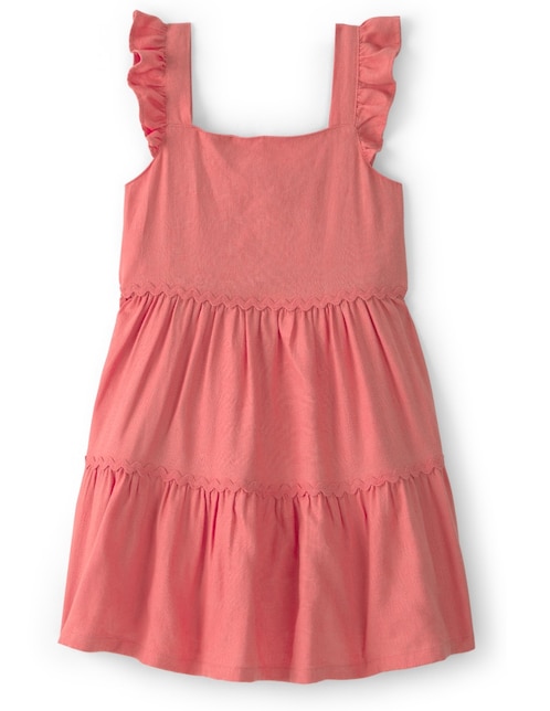 Vestido manga volantes para bebé niña 1