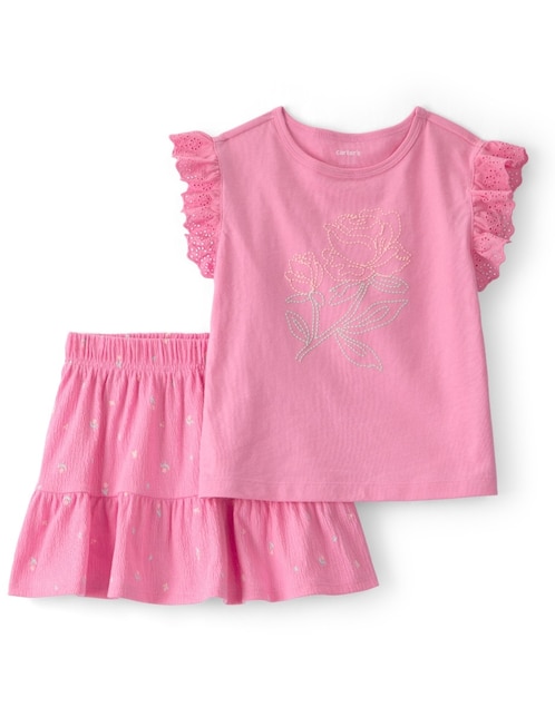 Conjunto Carter's de algodón para bebé niña