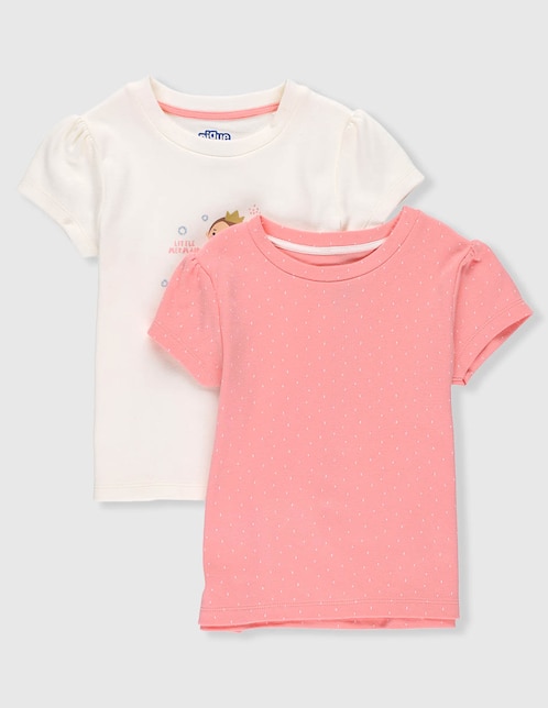 Set playera Piquenique Babies manga corta para bebé niña