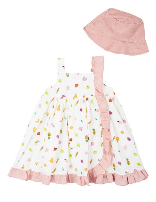 Vestido con gorro para bebé niña 1