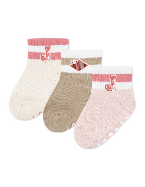 Set de calcetín Jordan para bebé niña 3 pares