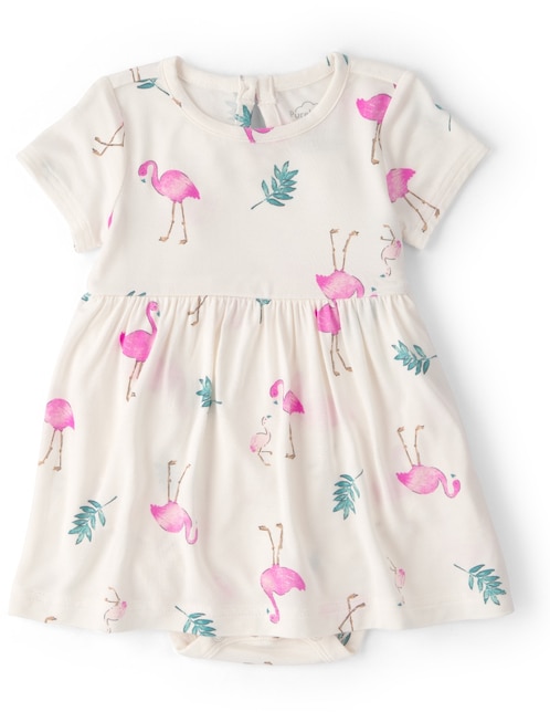 Vestido con calzón Carter's manga regular para bebé niña