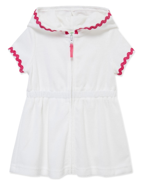 Bata de baño con gorro Little Me para bebé niña