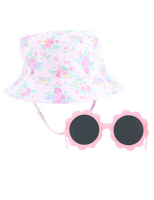 Set gorro Little Me para bebé niña