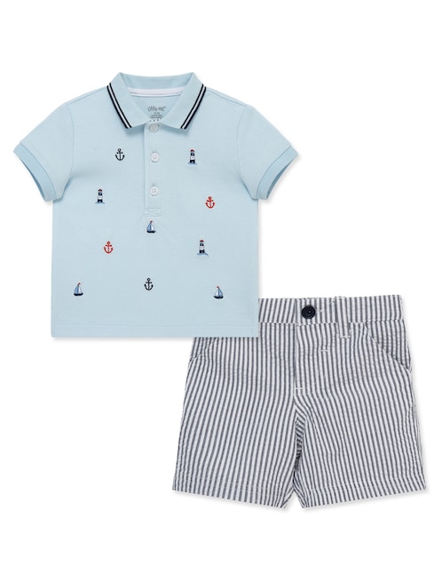 Conjunto casual Little Me de algodón para bebé niño