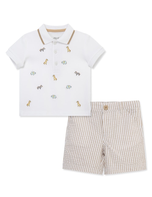 Conjunto casual Little Me de algodón para bebé niño