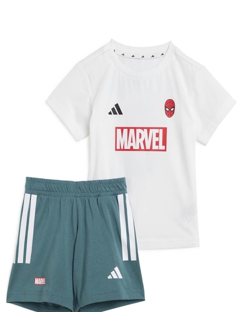 Conjunto deportivo Adidas I MRVL SM T SET para bebé