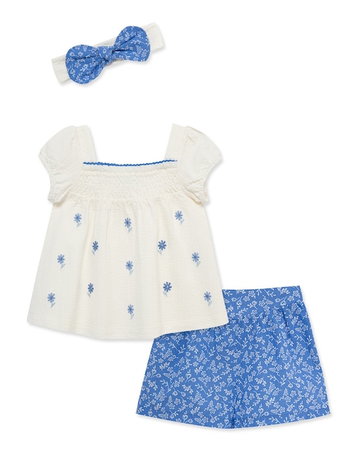 Conjunto Little Me de algodón para bebé niña