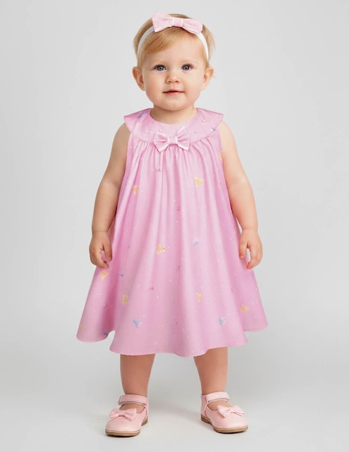 Vestido Gerat sin manga para bebé niña
