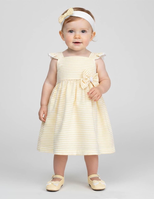 Vestido Gerat manga corta para bebé niña