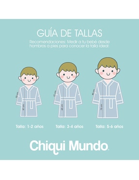 Bata de dormir Chiquimundo para niño