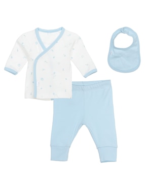 Conjunto Baby Creysi Collection De Algodón Unisex 3 Piezas