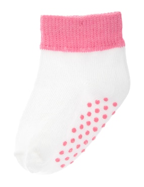 Set tin antiderrapante Mon Caramel Basics de algodón para bebé niña 3 pares